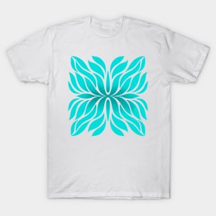 Aqua wave doodle T-Shirt